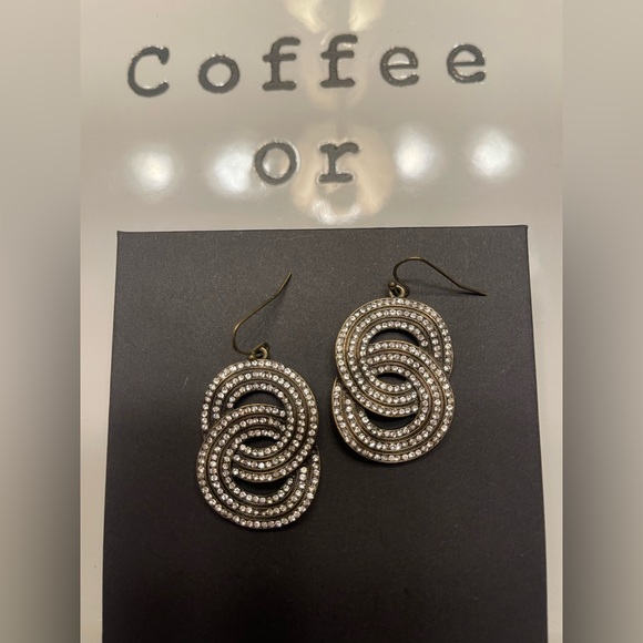 Lia Sophia Jewelry - Lia Sophia Elegant Gold and Silver Swirl Earrings